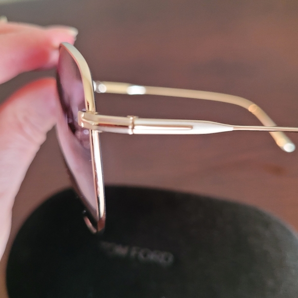 Tom Ford Sunglasses, Gold Titanium,  Smoke Lens FT0784 28B. - Picture 4 of 4